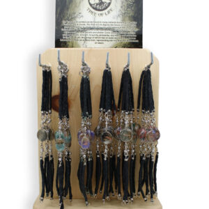 PHB-309 Leather Bracelet with Tree of Life