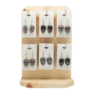 PHE-150 Day of the Dead Skull Earrings