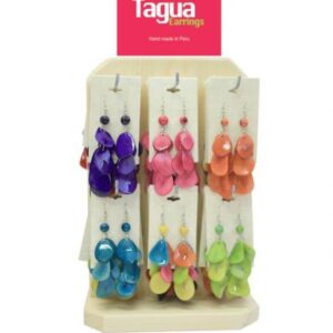 PHE-247 Tagua flat chips with beads