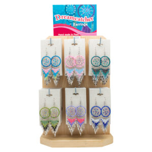 PHE-304 Dreamcatcher Round w/Beads & Dangles