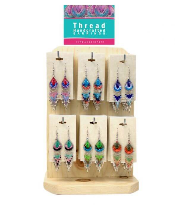 PHE-322 Tear drop small dangles with beads