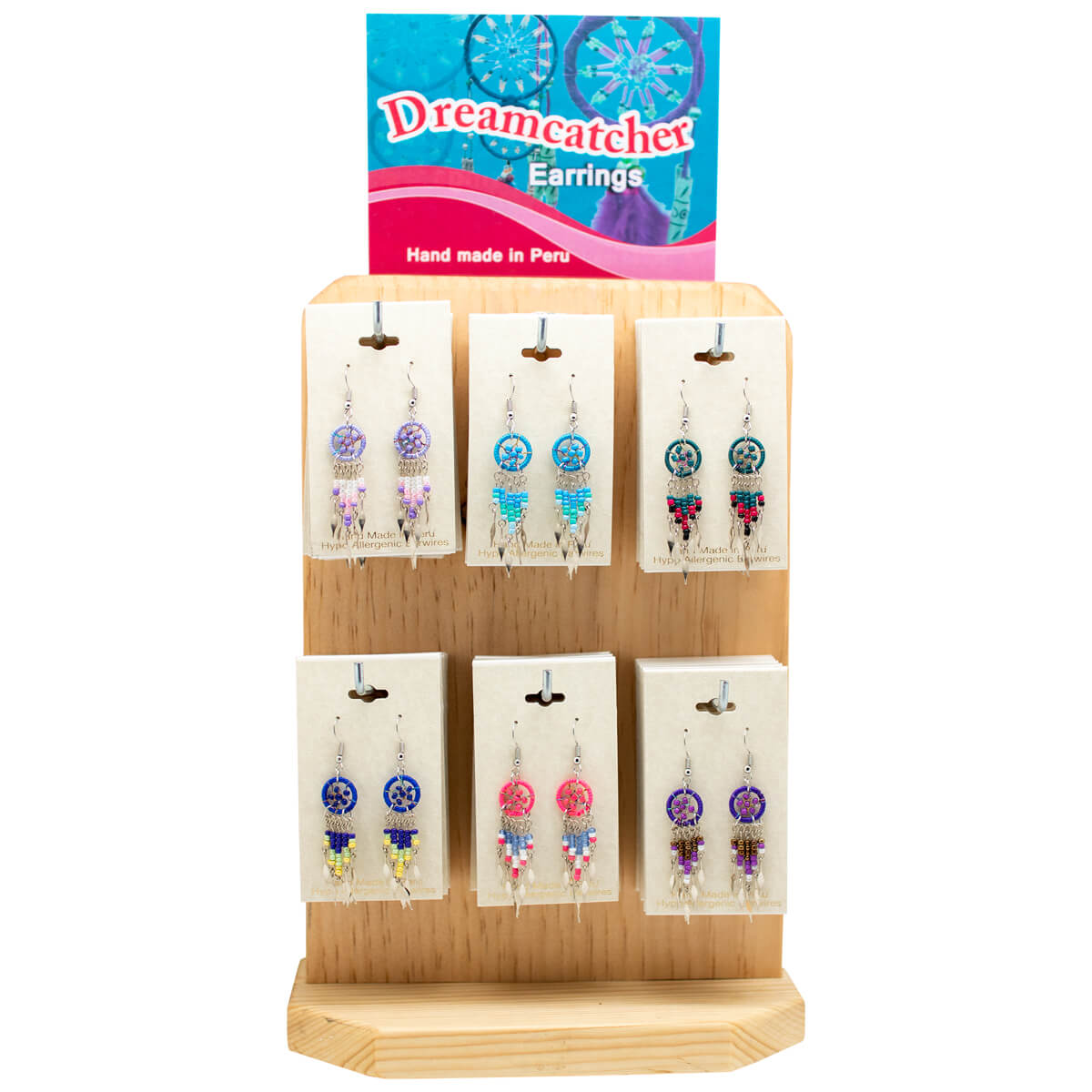 PHE-422 Dreamcatcher Mini W/Beads & Dangles