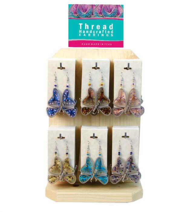 PHE-550 Assorted butterfly with beads