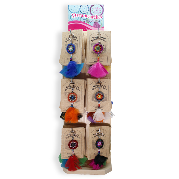 PHK-200L Keychain Dreamcatcher 1” Round Leather